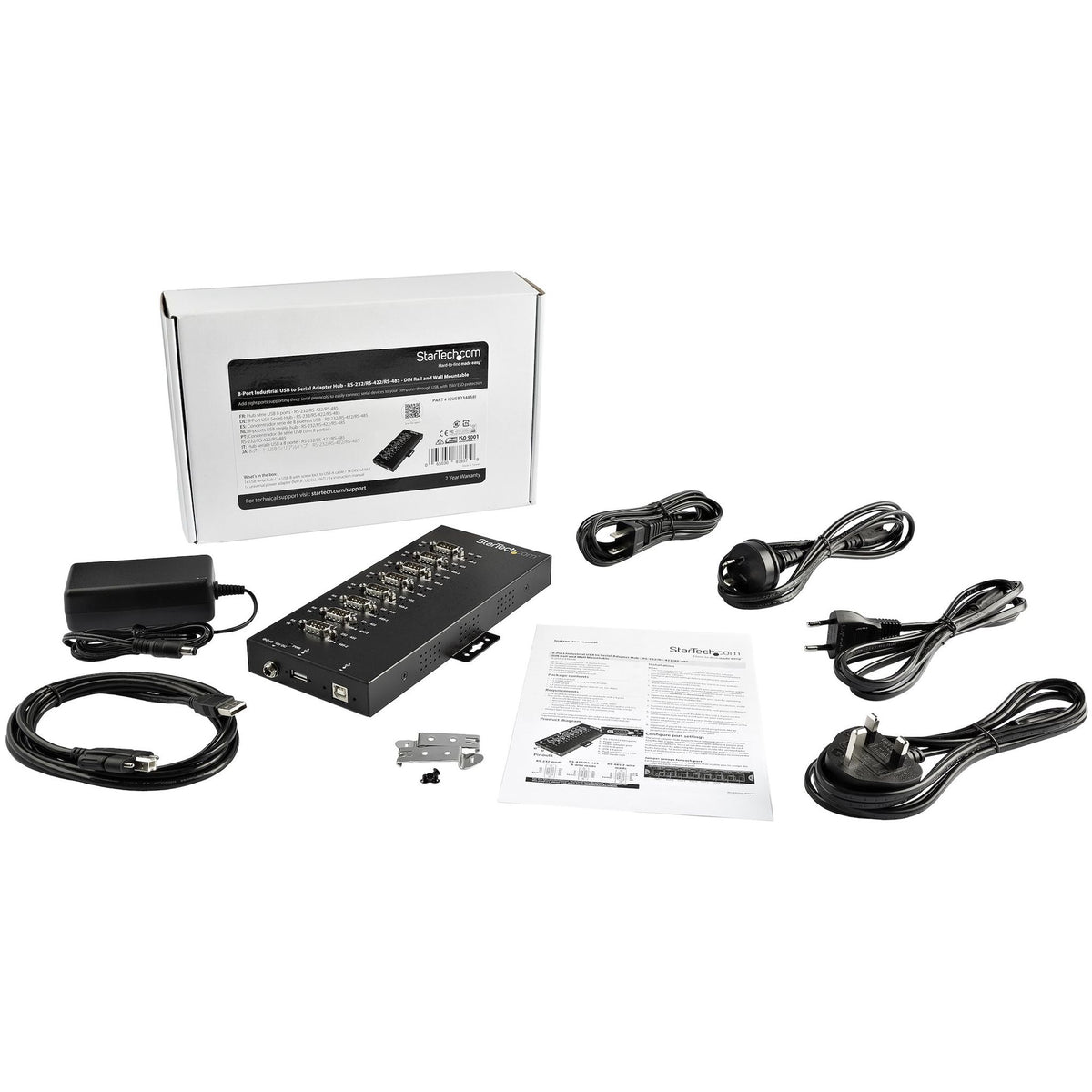 StarTech.com Serial Hub External 8 Port USB PC Linux