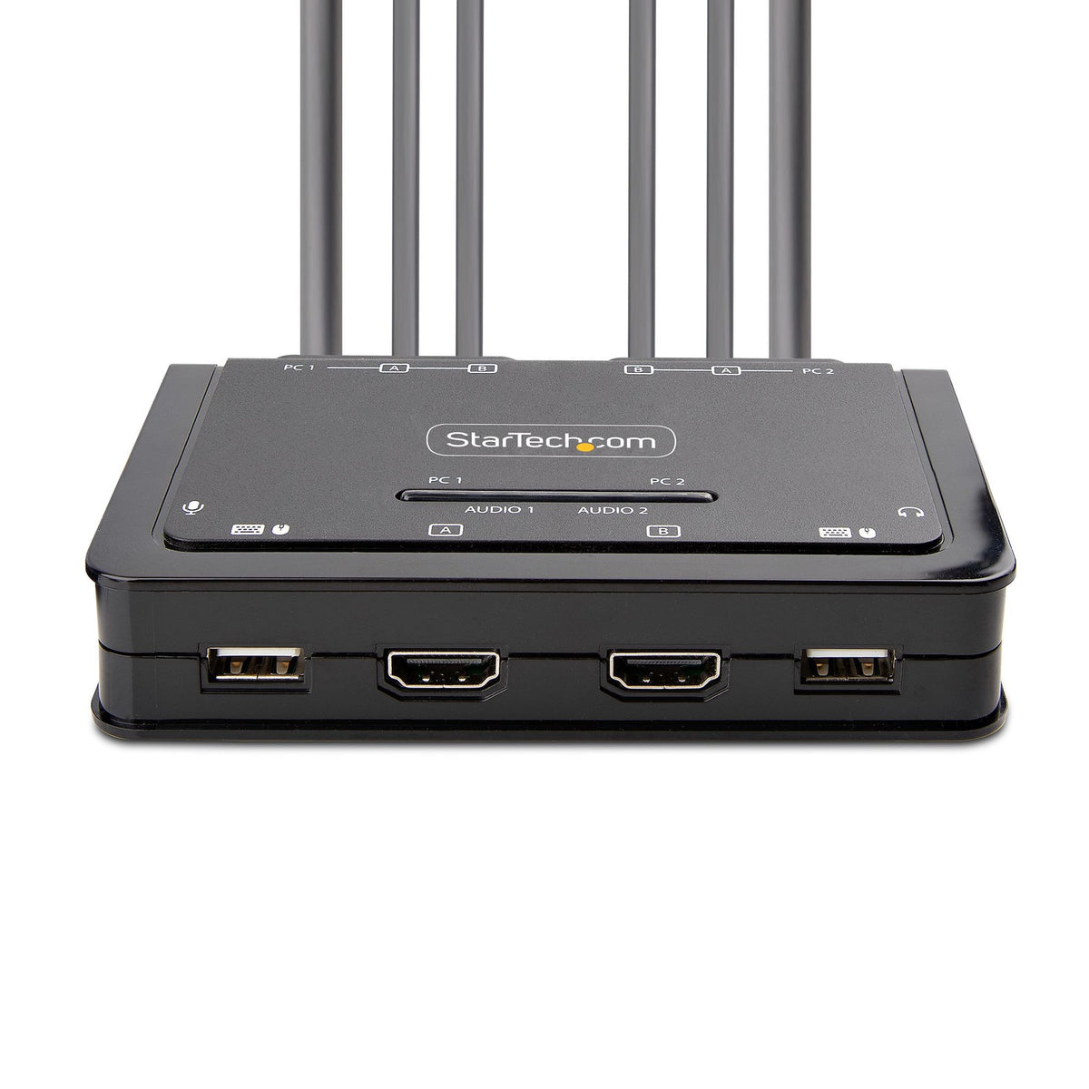 StarTech KVM Switchbox 2 Comp 1 User 4K 3840x2160 4 USB 6 HDMI Desktop
