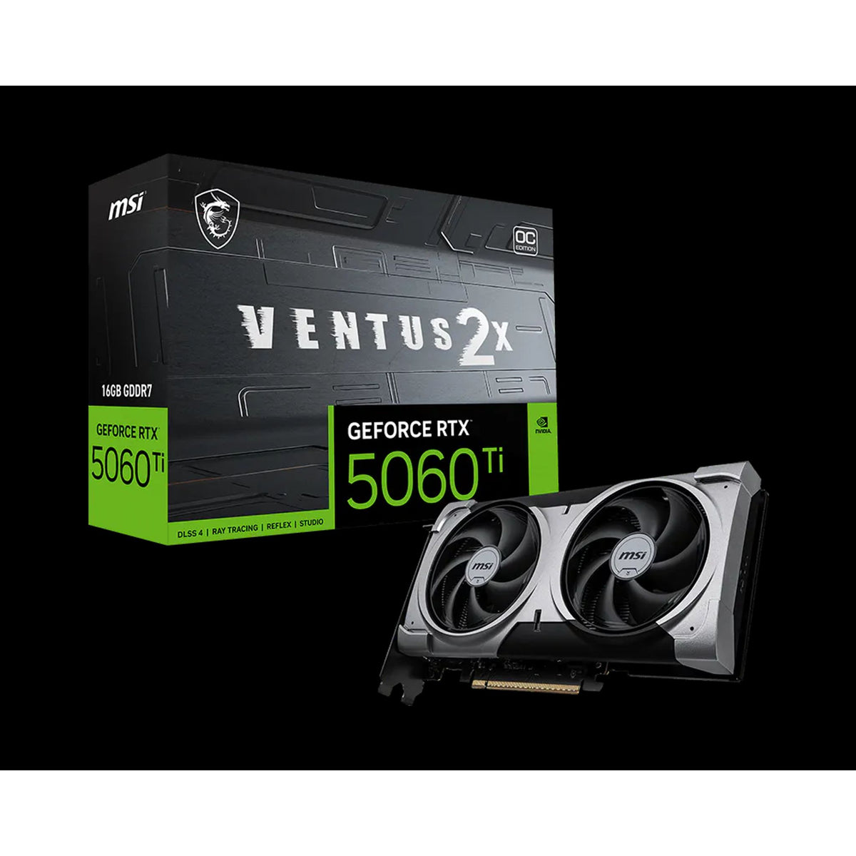 MSI RTX 5060 Ti VENTUS 2X OC PLUS 16GB GDDR7 PCIe 5.0 GTX tl:6892a4e7