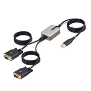 StarTech 4m 2-Port USB to Serial Adapter Cable FTDI DB9 RS232