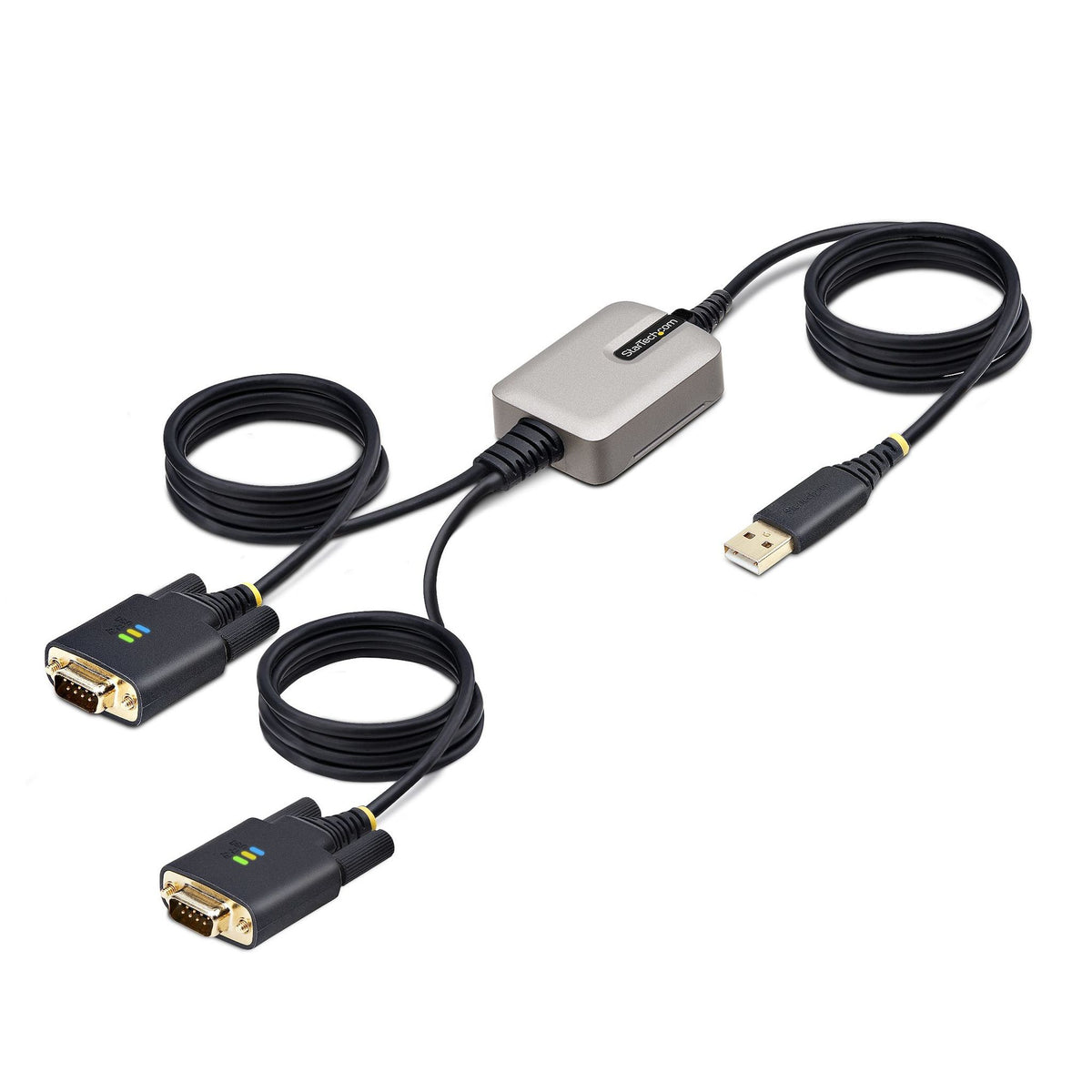 StarTech 4m 2-Port USB to Serial Adapter Cable FTDI DB9 RS232