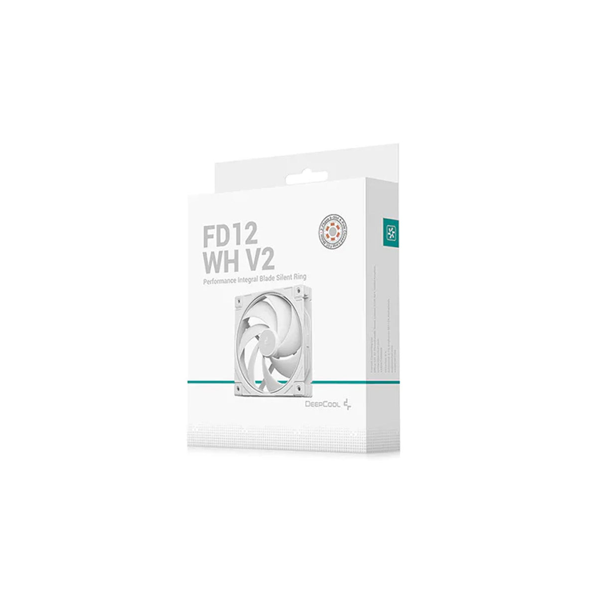 DeepCool FD12 V2 WH 120mm 4-Pin PWM Silent Ring Case Fans 500-2500RPM Hydro Bearing tl:871021e7