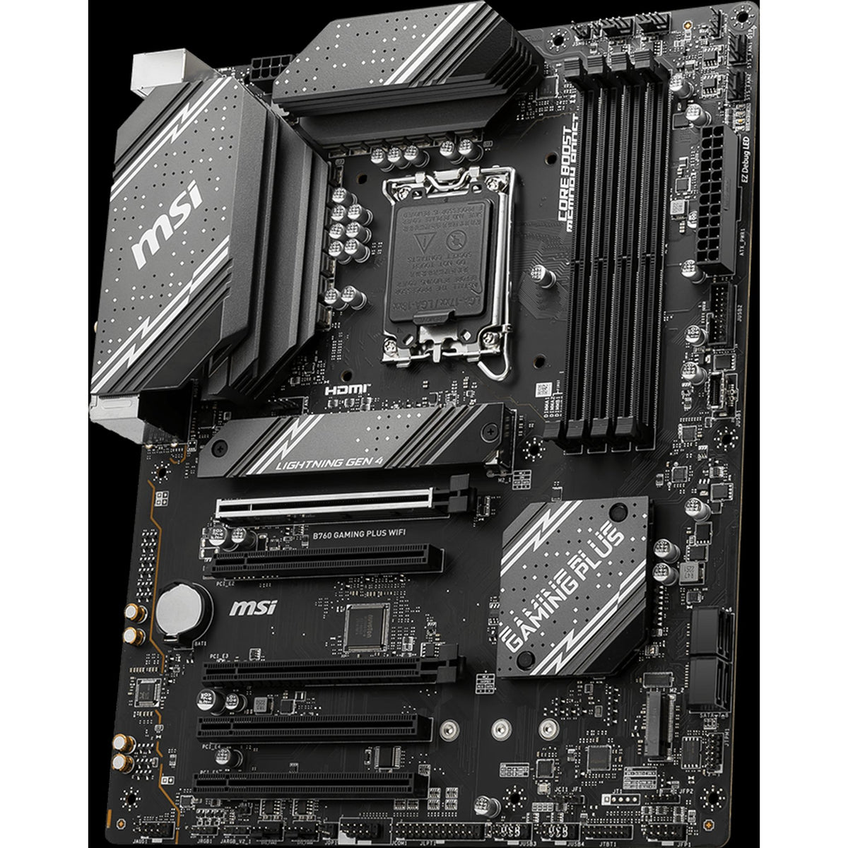 MSI B760 GAMING PLUS WIFI ATX Motherboard 4x DDR5 5x PCI-E x16 2x M.2 4x SATA tl:c3e02ae3