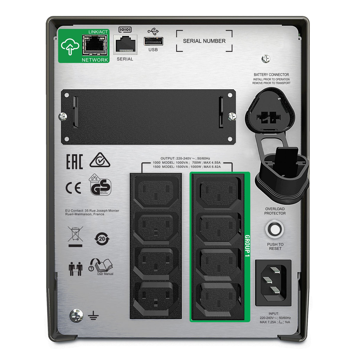 APC Smart-UPS 1500VA Line Interactive Tower 8x IEC C13 Outlets AVR LCD