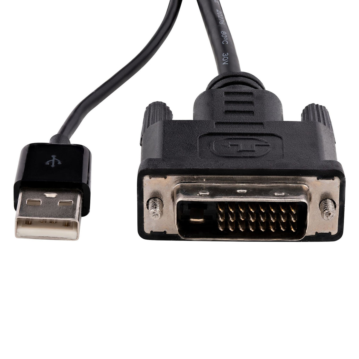 StarTech.com DVI to DisplayPort Adapter with USB Power 1920x1200 DP 1.2 Black