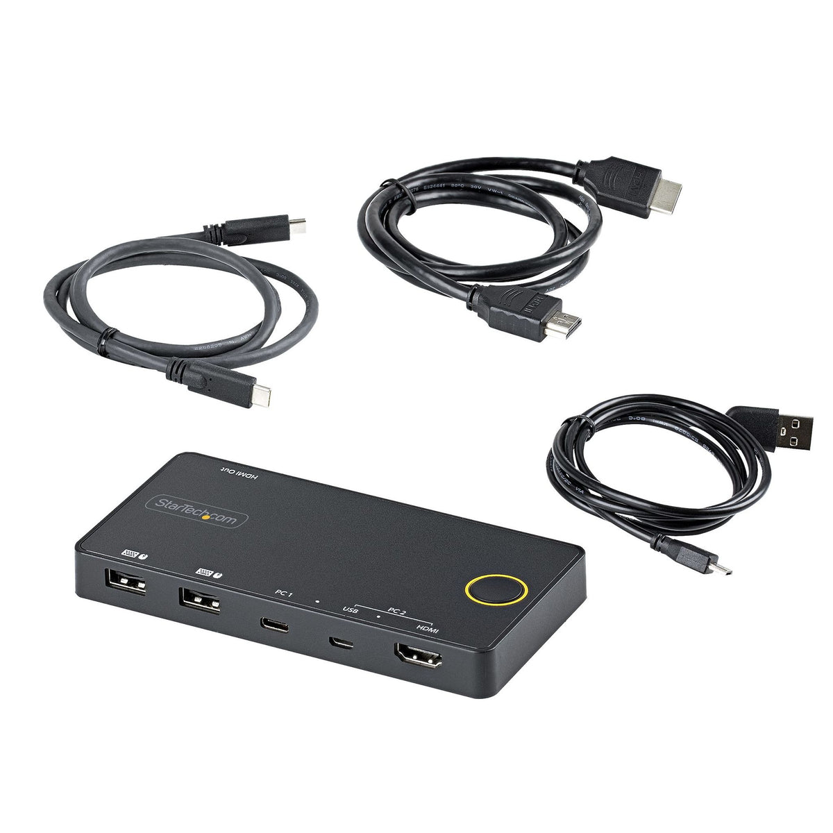 StarTech.com SV221HUC4K KVM Switchbox - 2 Computer(s) - 1 Local User(s) - 3840