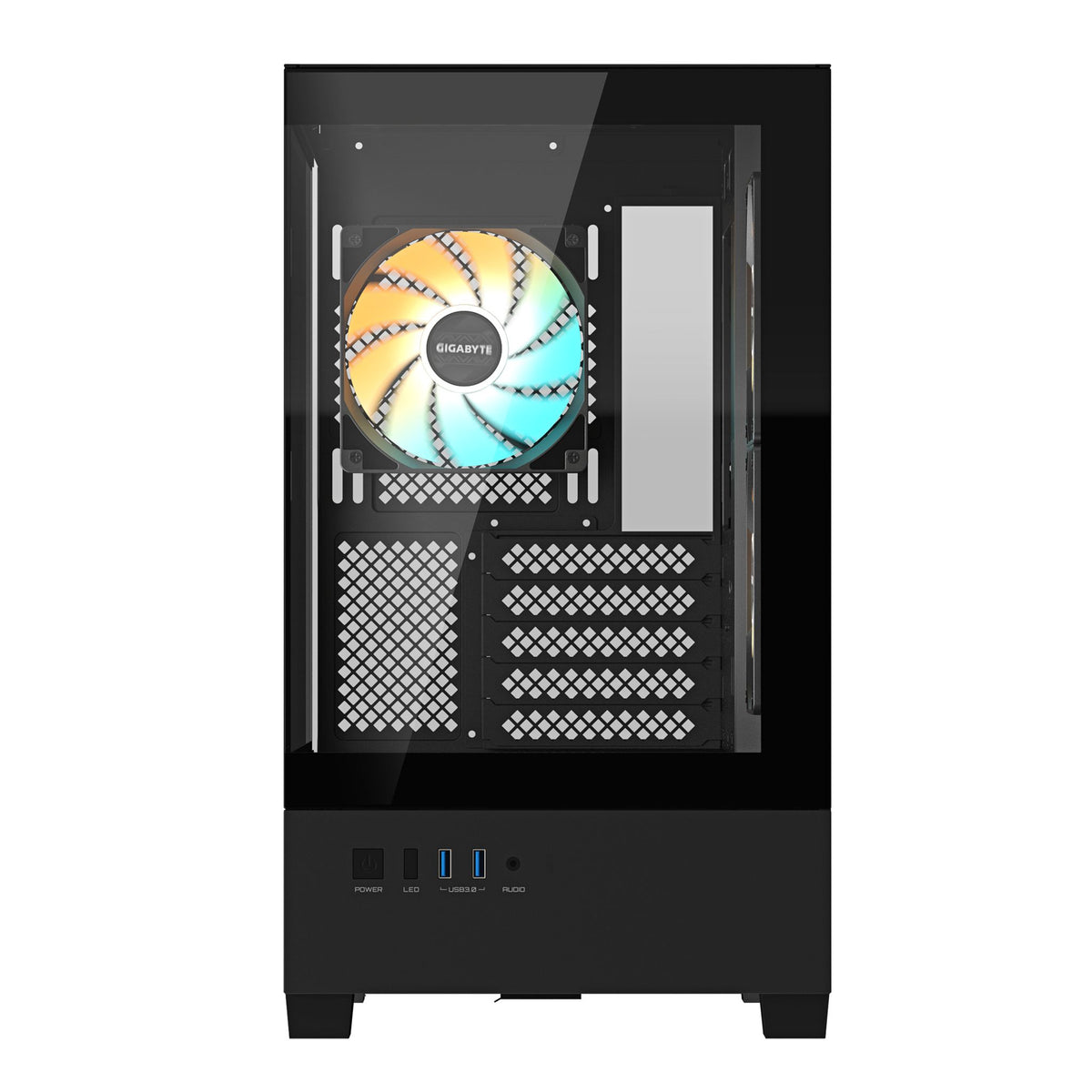 Gigabyte C201 PANORAMIC Mid Tower Case Black mini-ITX m-ATX 5 Slots USB 3.0 x2 tl:47d377df