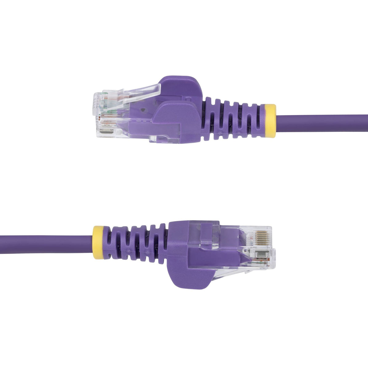 StarTech Purple Slim CAT6 Ethernet Cable 2.5m Snagless RJ45 UTP LSZH Pure Copper