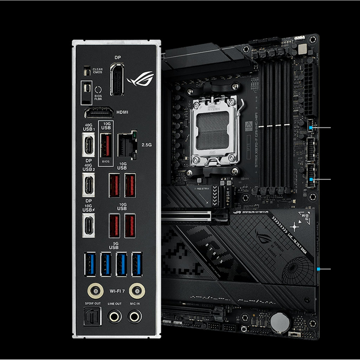 ASUS ROG STRIX X870-F GAMING WIFI AM5 DDR5 192GB 4x M.2 PCIe 5.0 WiFi 7 tl:9df6dd5a