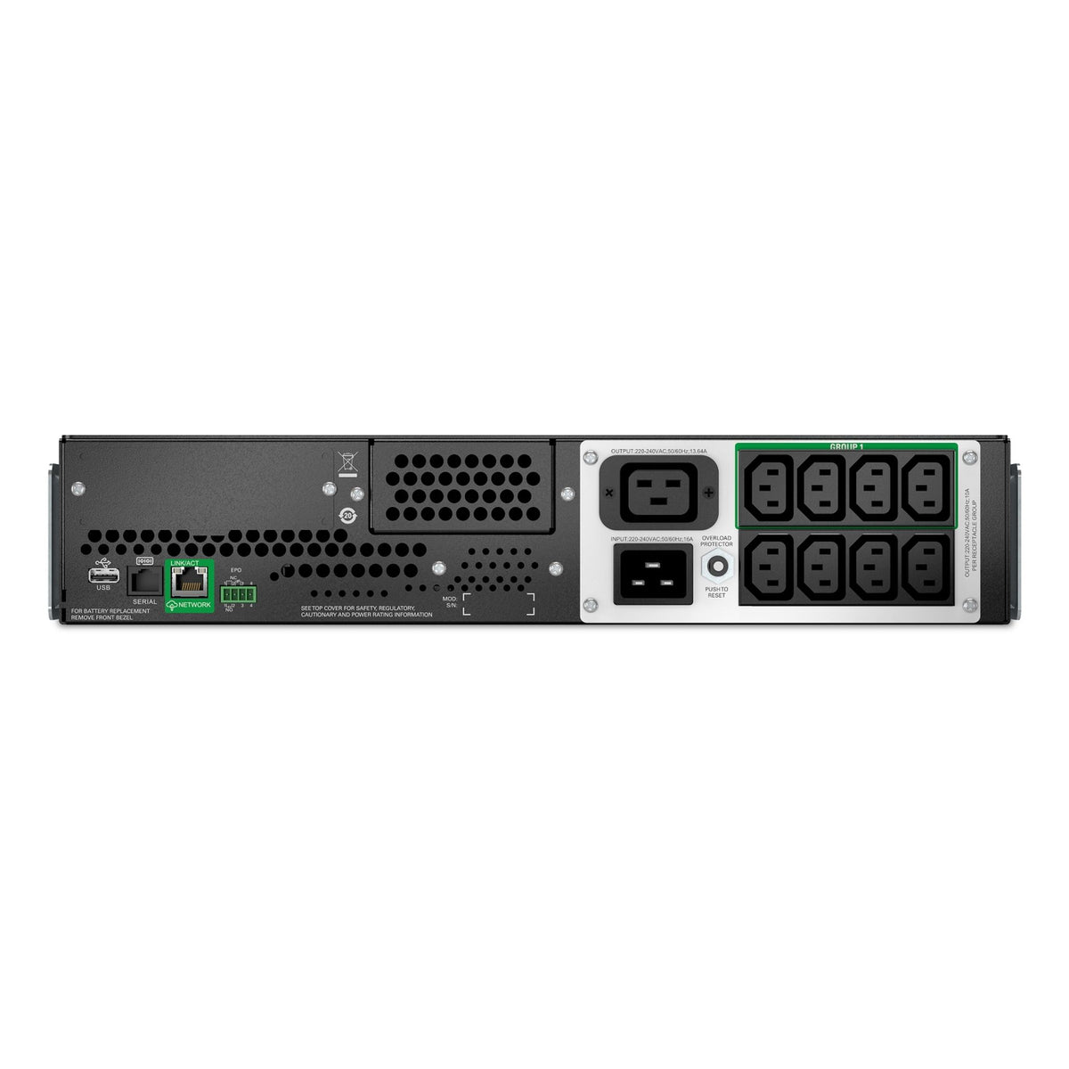 APC Smart-UPS Line Interactive 2200VA Lithium-Ion Rack 2U 8x IEC C13 1x C19