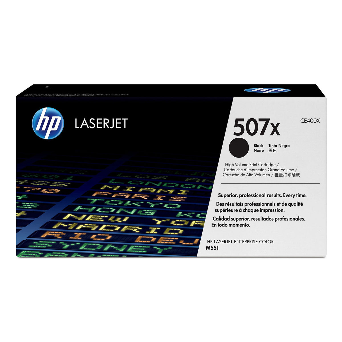 HP 507X High Yield Black LaserJet Toner Cartridge