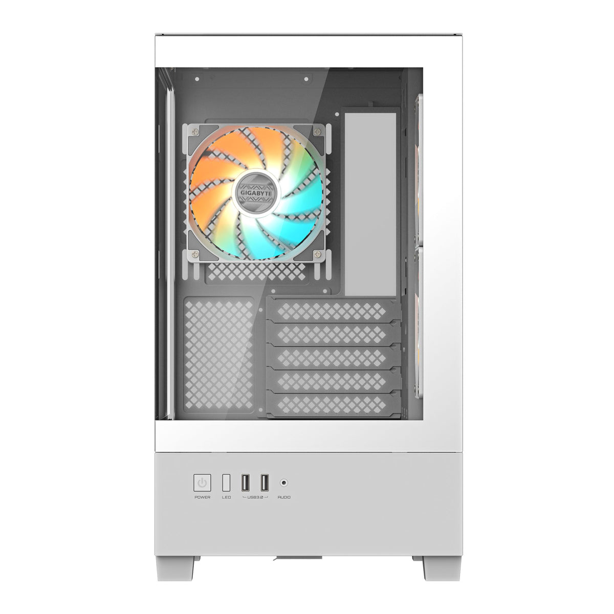 Gigabyte C201PI M-ATX Mid Tower Case White mini-ITX 5 Slots USB 3.0 x2 tl:f0b438de