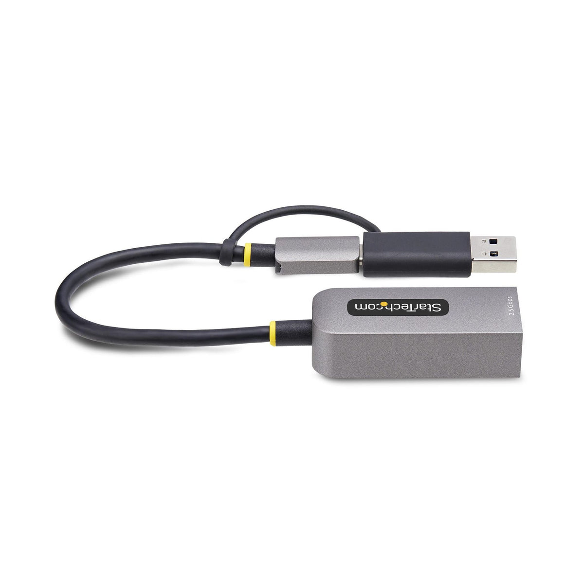 StarTech.com 2.5GbE USB-C to Ethernet Adapter with USB-A Converter 1G
