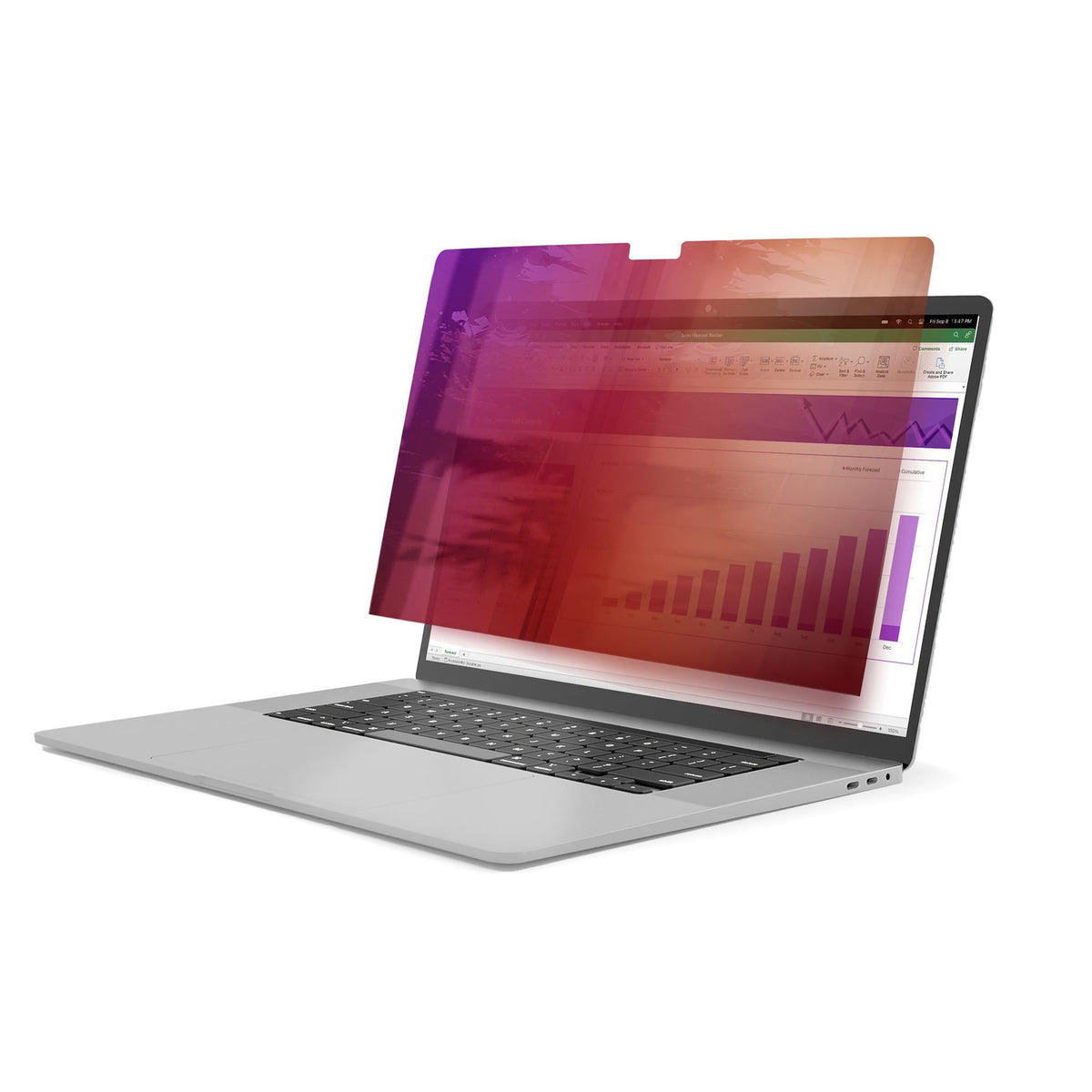 StarTech.com 16-inch MacBook Pro Gold Privacy Screen +/-30 Deg View Angle Blue