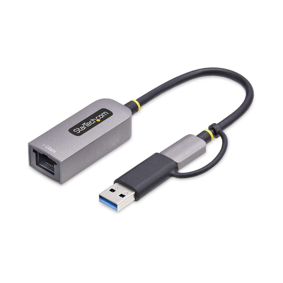 StarTech.com USB-C to to Ethernet Adapter with USB-A Dongle 10/100/1000Mbps USB