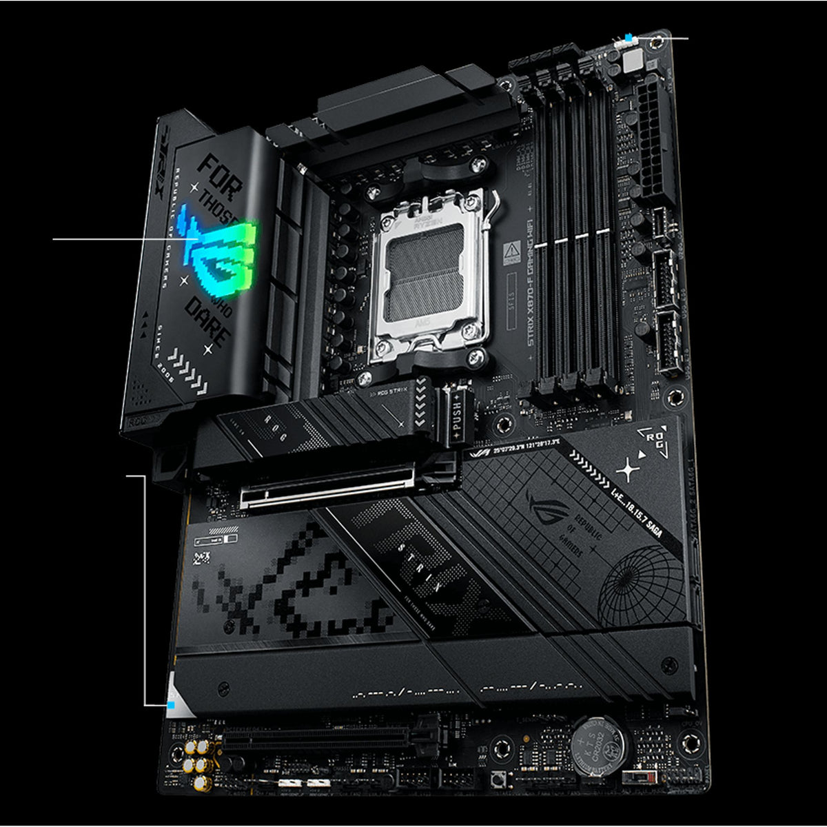 ASUS ROG STRIX X870-F GAMING WIFI AM5 DDR5 192GB 4x M.2 PCIe 5.0 WiFi 7 tl:efb794be
