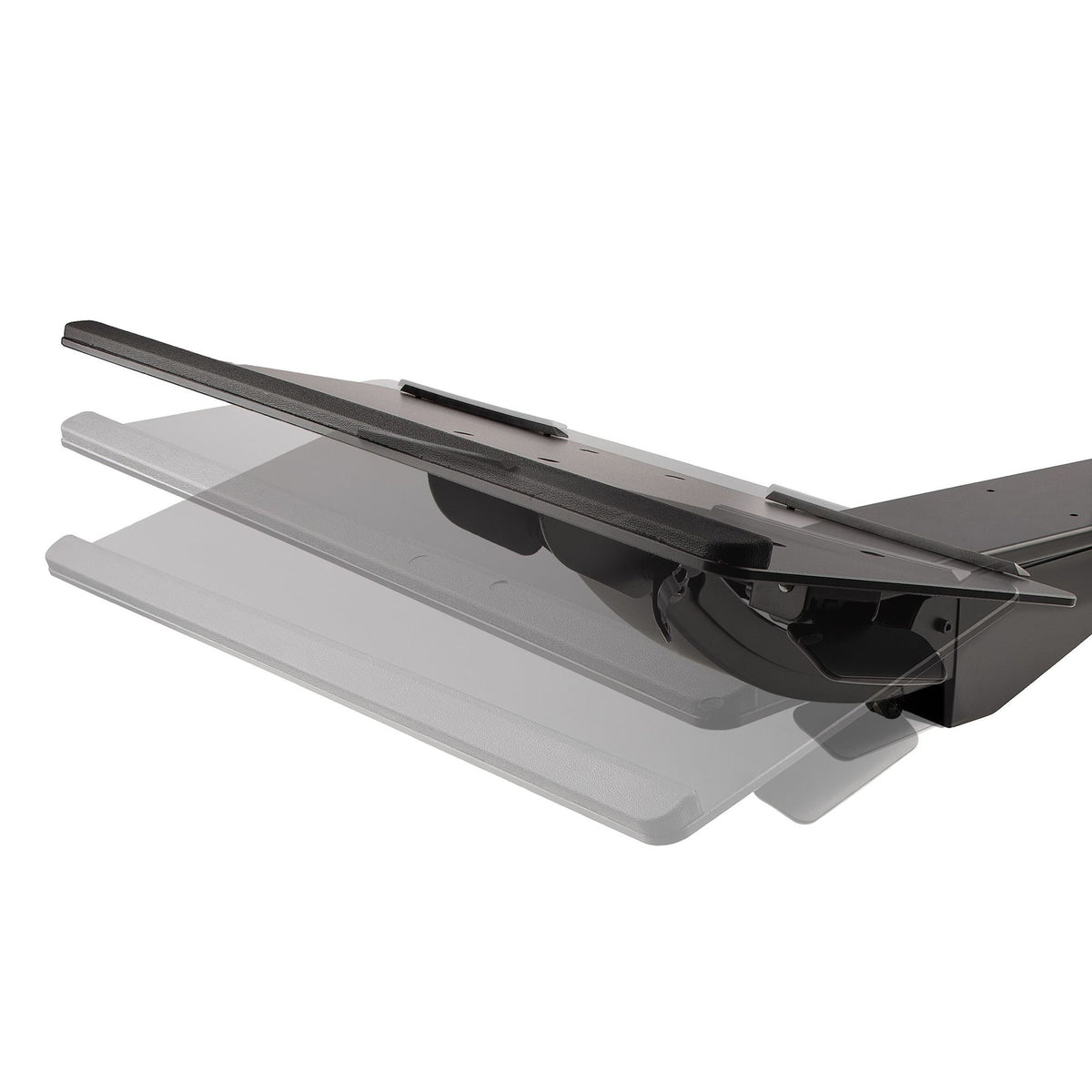 StarTech.com Under Desk Keyboard and Mouse Tray 10" x 26" Adjustable Black Steel