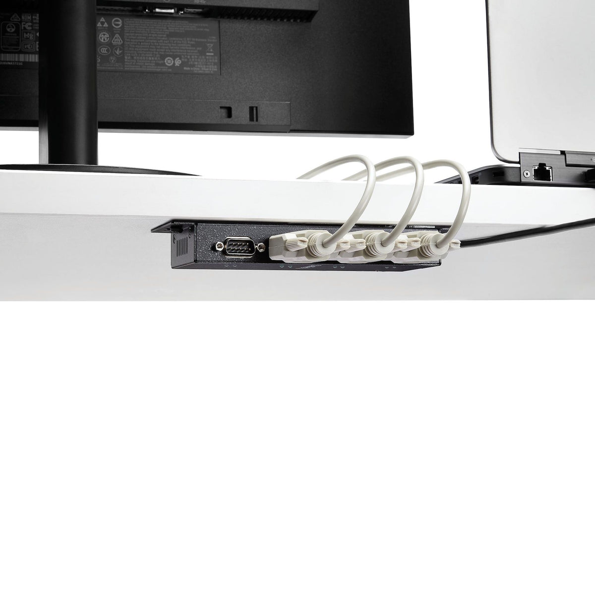 StarTech.com Wall Mountable USB Serial Hub 4 Port USB 1 Port