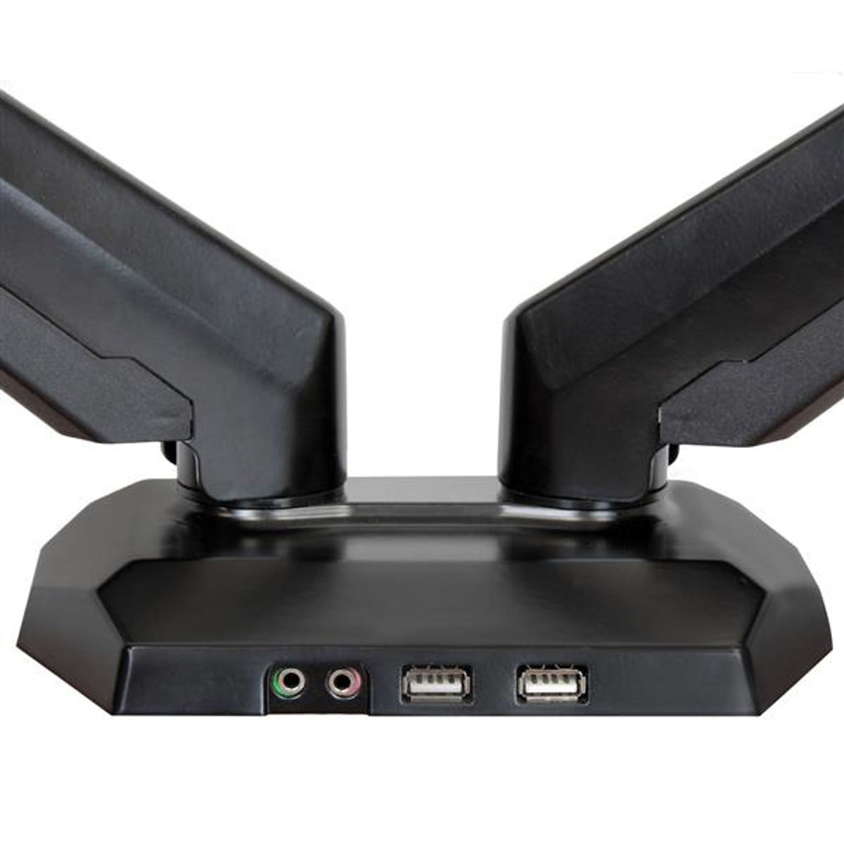 StarTech.com Dual Monitor Arm 32" USB Hub Audio Ports VESA Mount