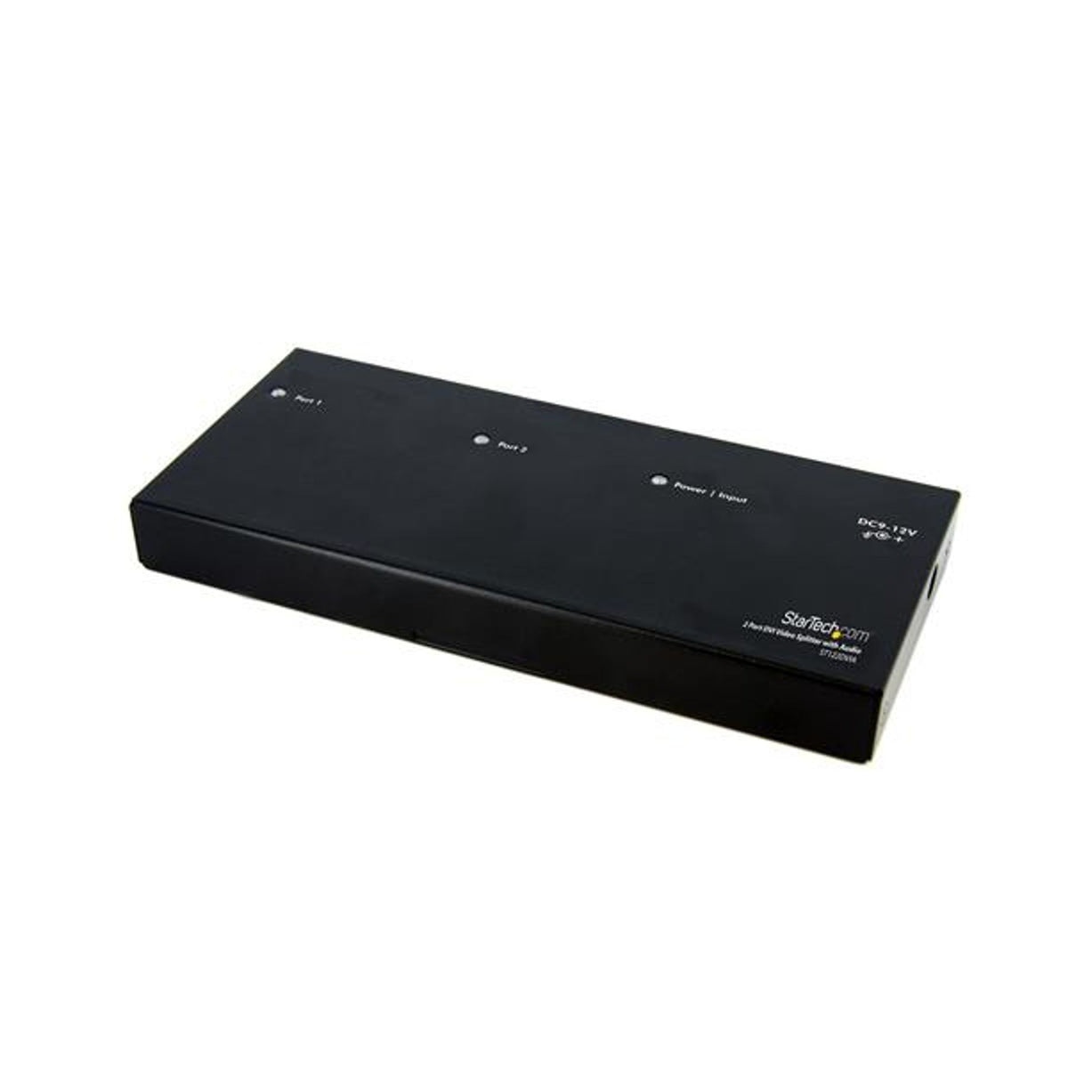 StarTech.com Signal Splitter Aluminium Black DVI In DVI Out 1920x1200 10m Max