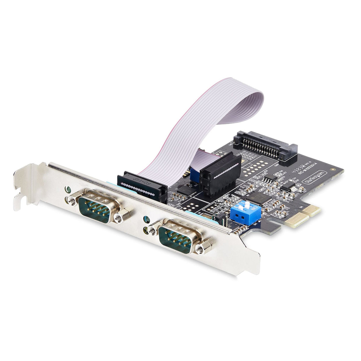 StarTech 2-Port RS232/RS422/RS485 PCIe Card 16C1050 UART ESD Protection
