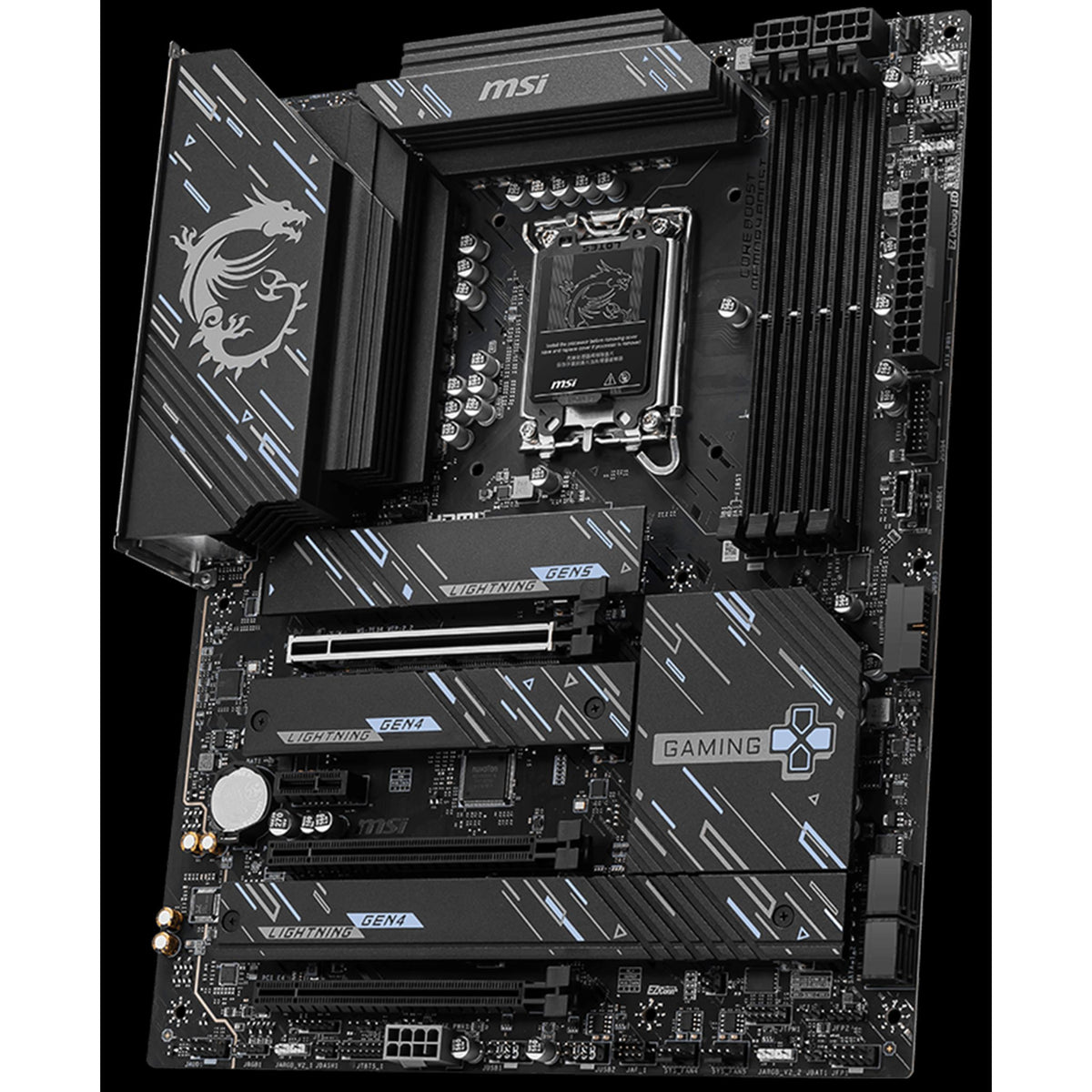 MSI Z890 GAMING PLUS WiFi Motherboard 4x DDR5 3x PCI-E x16 4x M.2 tl:d6b3ae14
