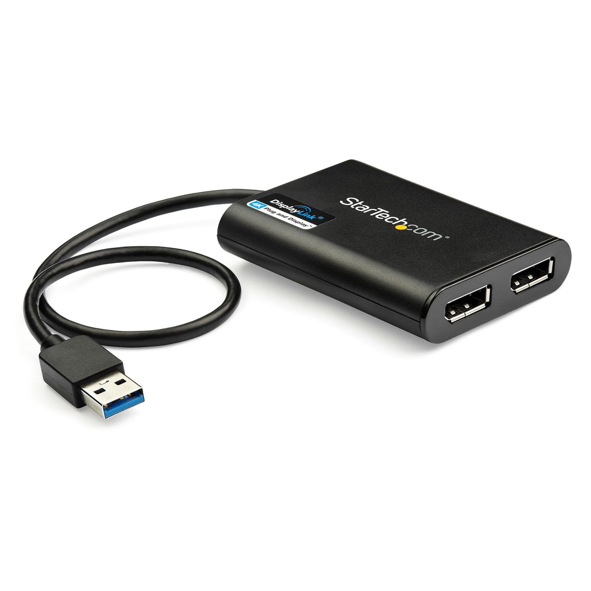 StarTech.com USB to Dual DisplayPort Adapter 4K 60Hz USB 3.0 Dual Monitor