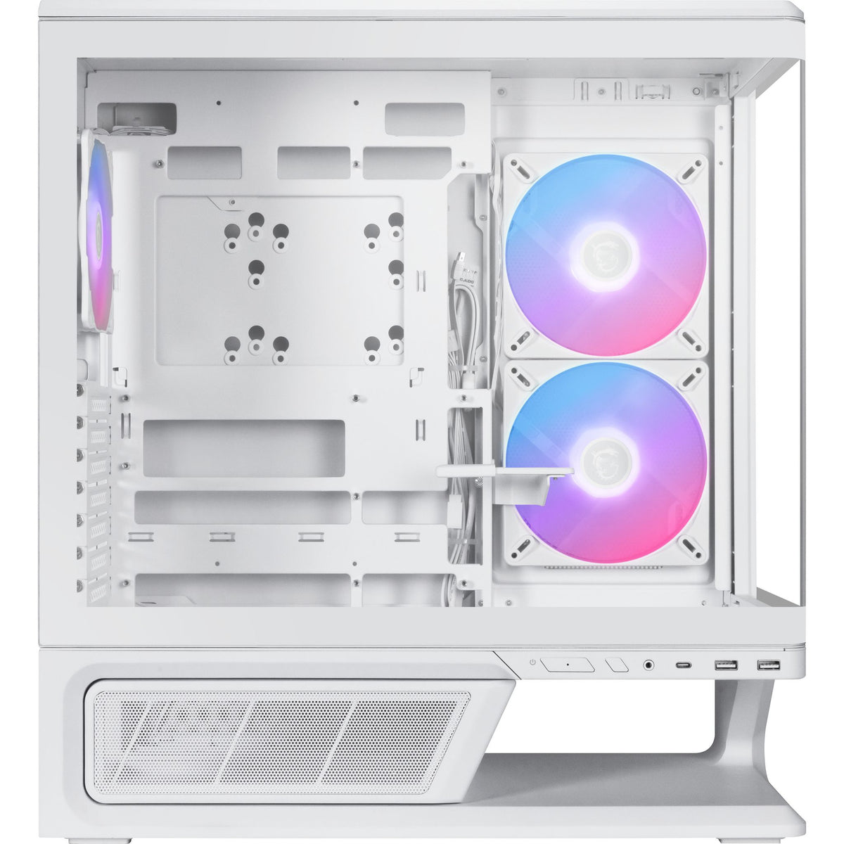 MSI ATX Mid Tower Curved TG Front 2x140mm ARGB Side 1x120mm ARGB Rear Floating