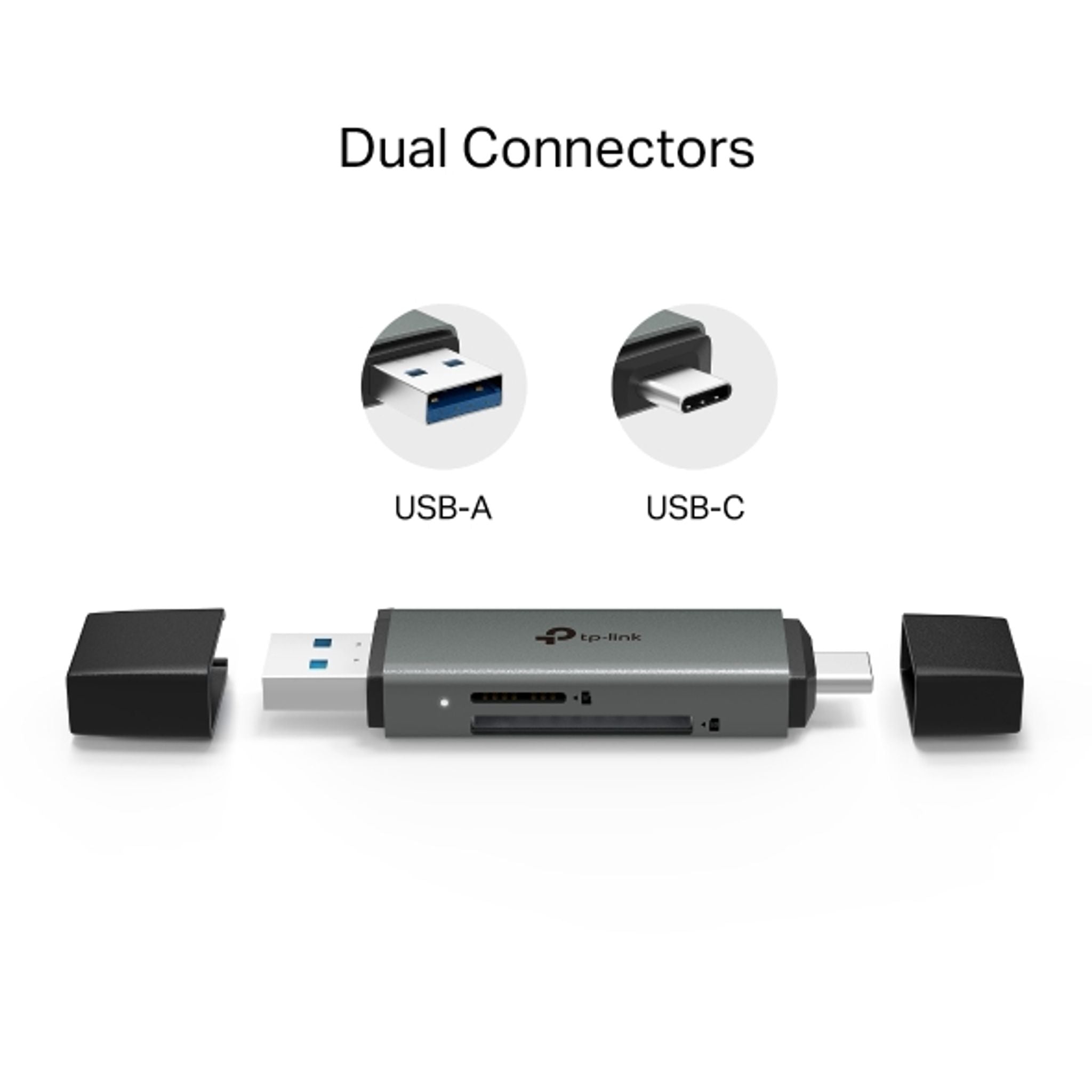 TP-Link UA430D USB 3.0 Type-C SD microSD Card Reader tl:917468fe