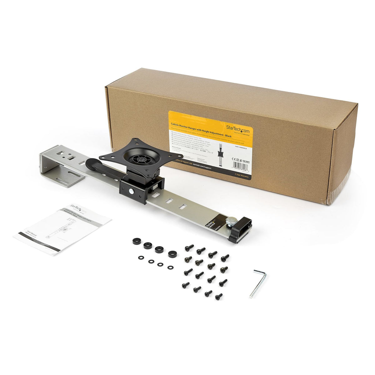 StarTech.com Cubicle Monitor Mount 34" 8kg VESA 75x75/100x100 Steel Mount