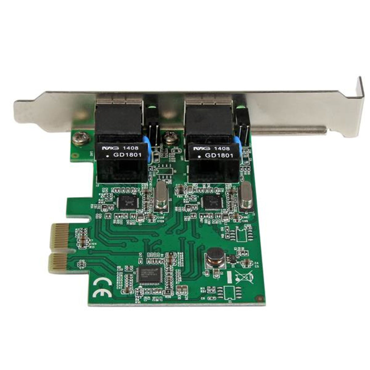 StarTech.com Gigabit Ethernet Card PCI Express x1 2Port 10/100/1000Base-T