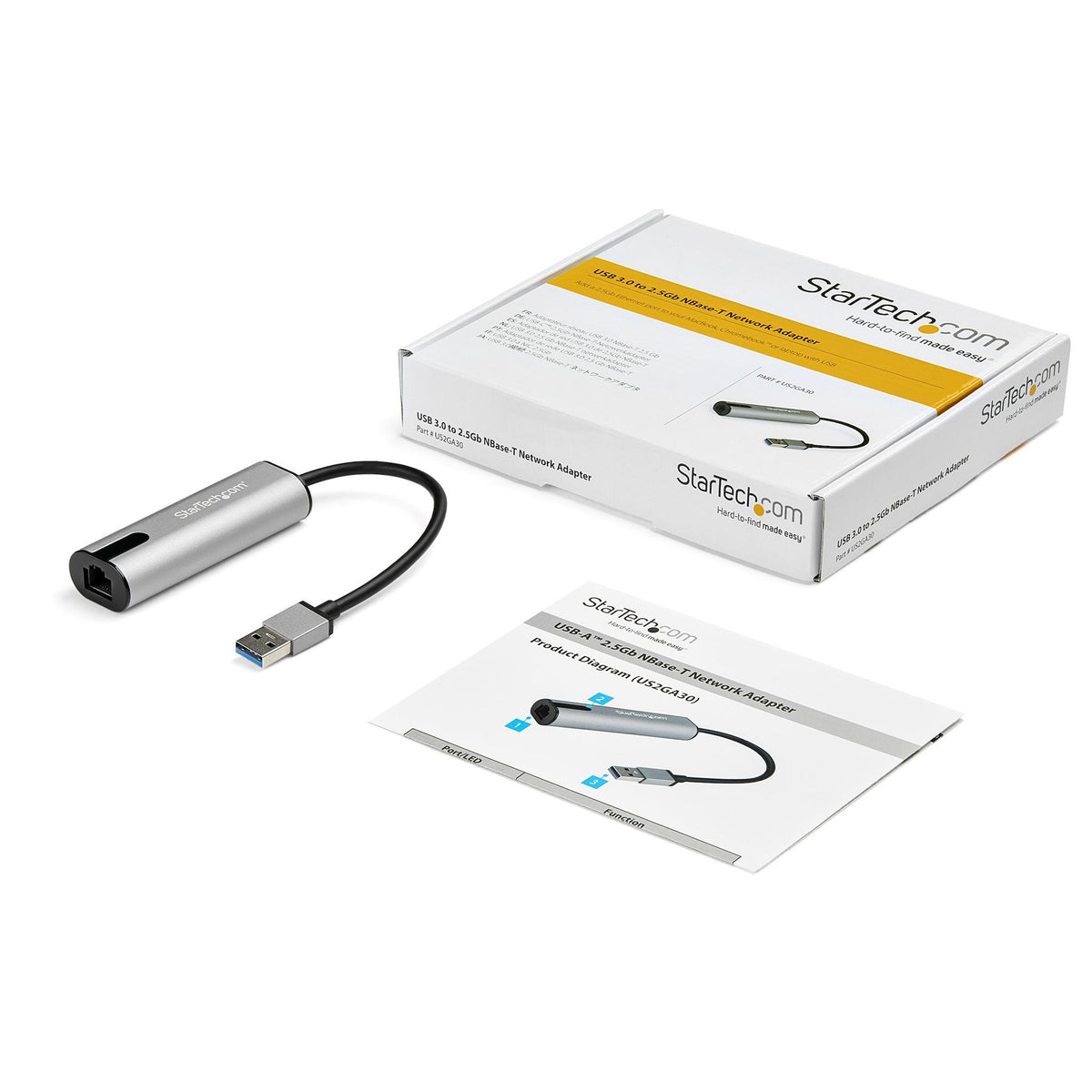 StarTech.com 2.5Gigabit Ethernet Adapter USB 3.0 1Port 10/100/1000Base-T