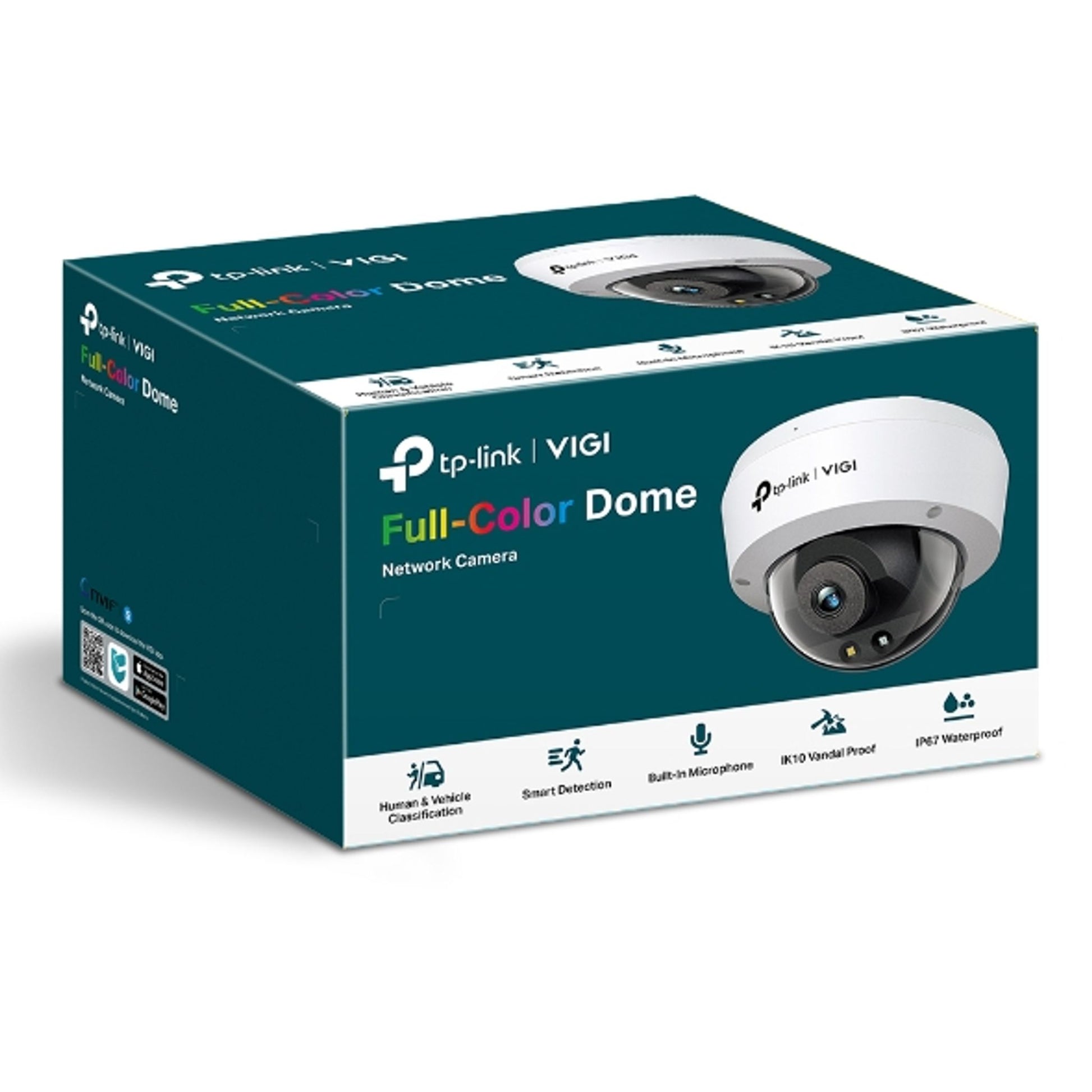 TP-Link VIGI C240 4MP 2.8mm Lens Full-Color Dome Network Camera Smart Detection tl:8d1bb051