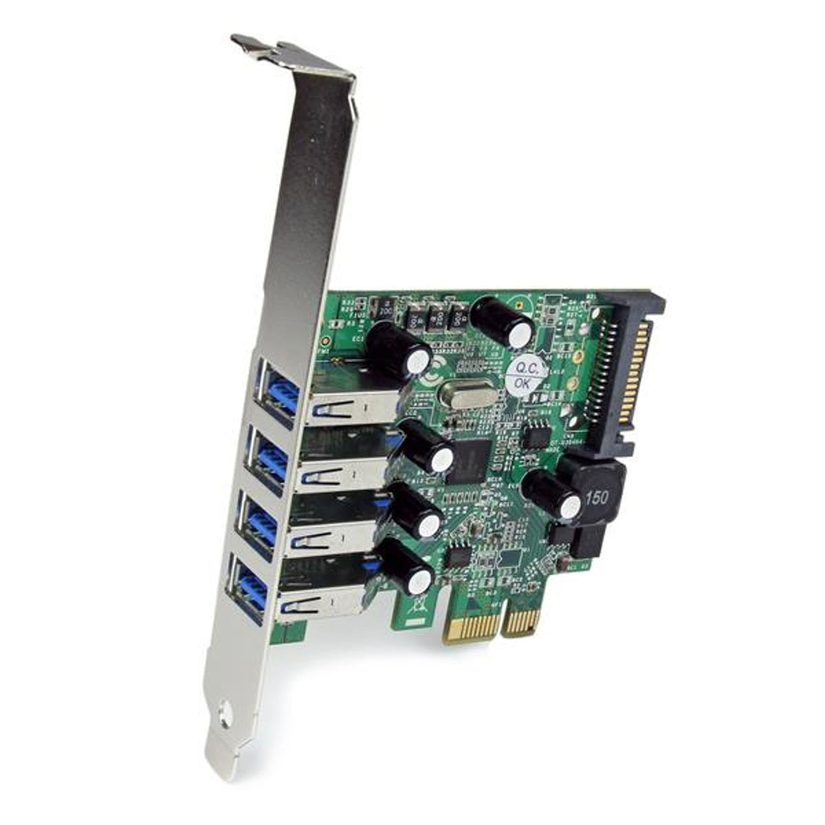 StarTech.com USB Adapter - PCI Express x1 - 5 GB/s - Plug-in Card - Green - TAA