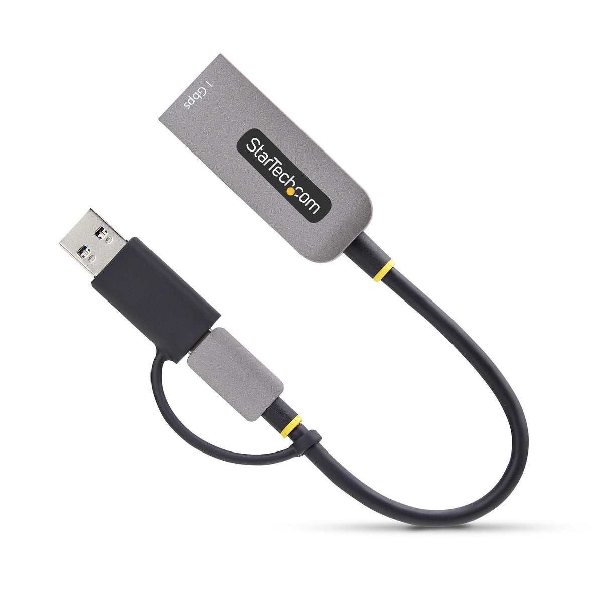 StarTech.com USB-C to to Ethernet Adapter with USB-A Dongle 10/100/1000Mbps USB