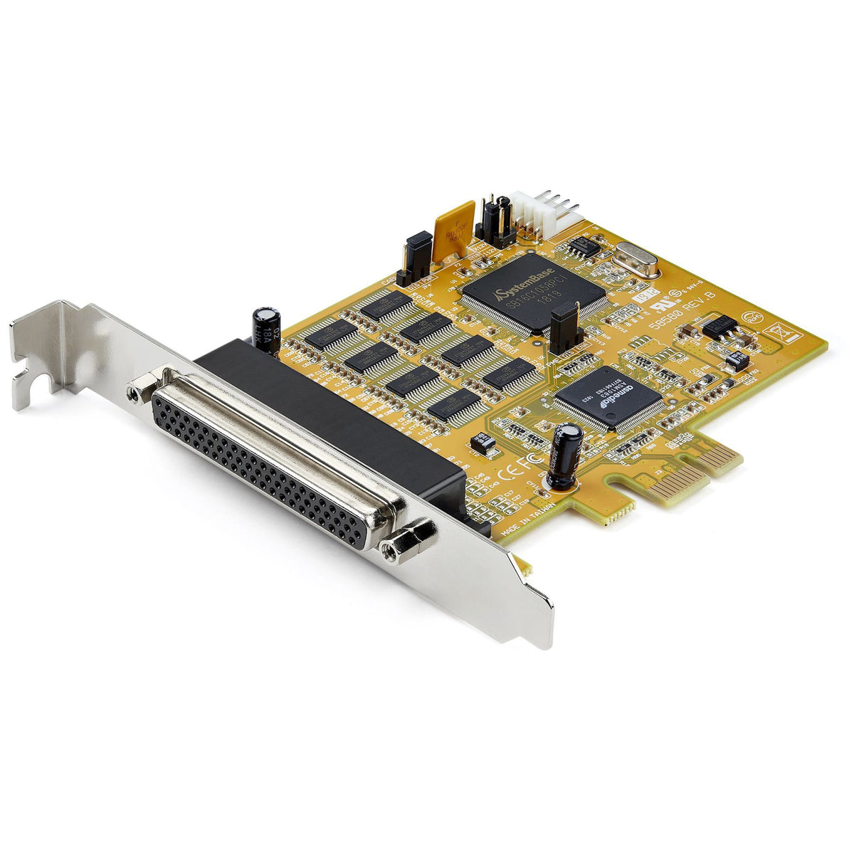 StarTech.com 8-Port PCI Express RS232 Serial Adapter Card 16C1050 UART 15kV ESD
