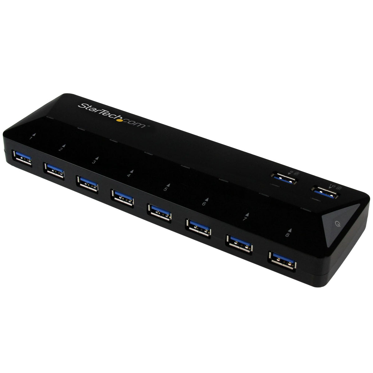 StarTech.com USB Hub - USB 3.0 - External - Black - 10 Total USB Port(s) - 10