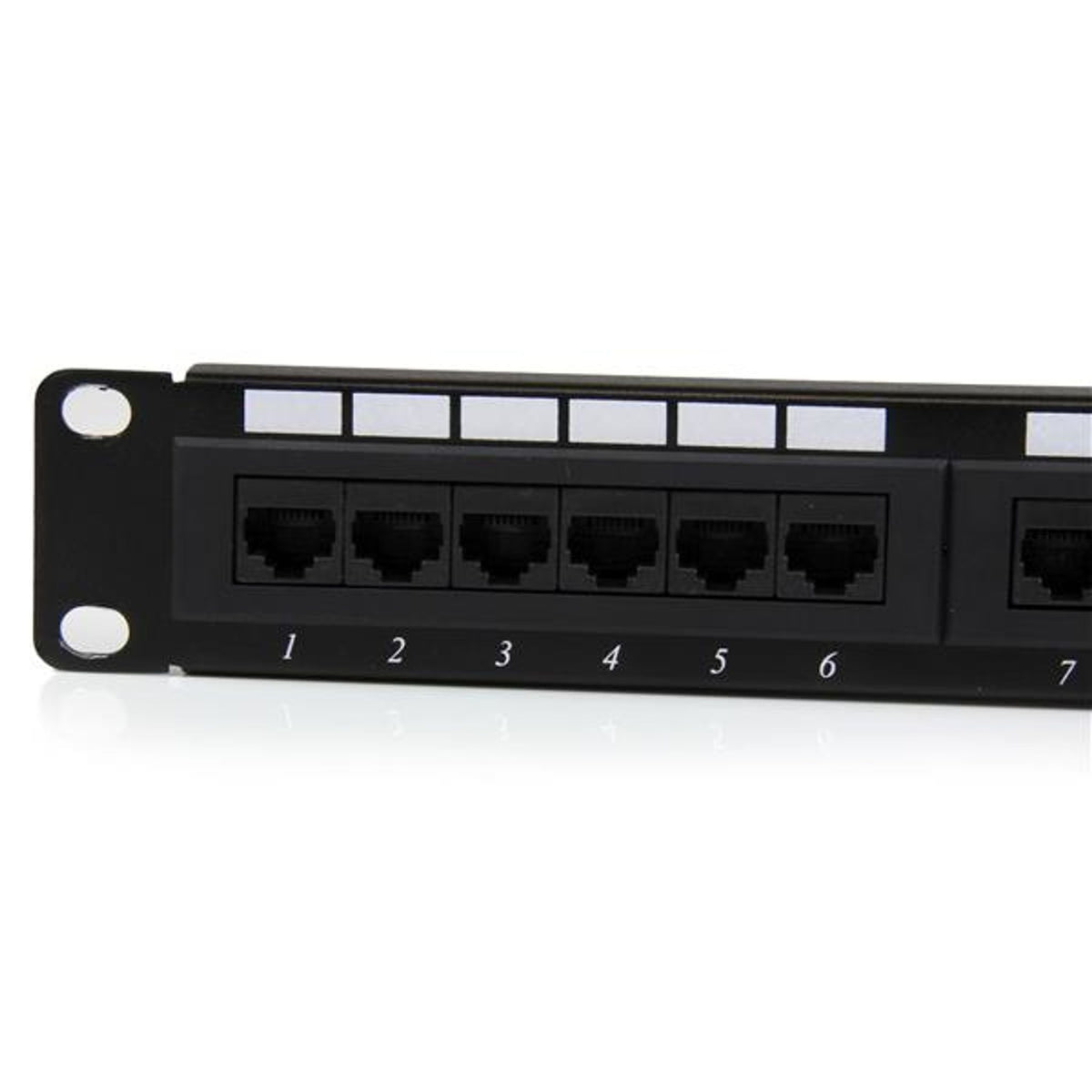StarTech.com C6PANEL24 24 Port Cat 6 1U Rackmount Patch Panel RJ45