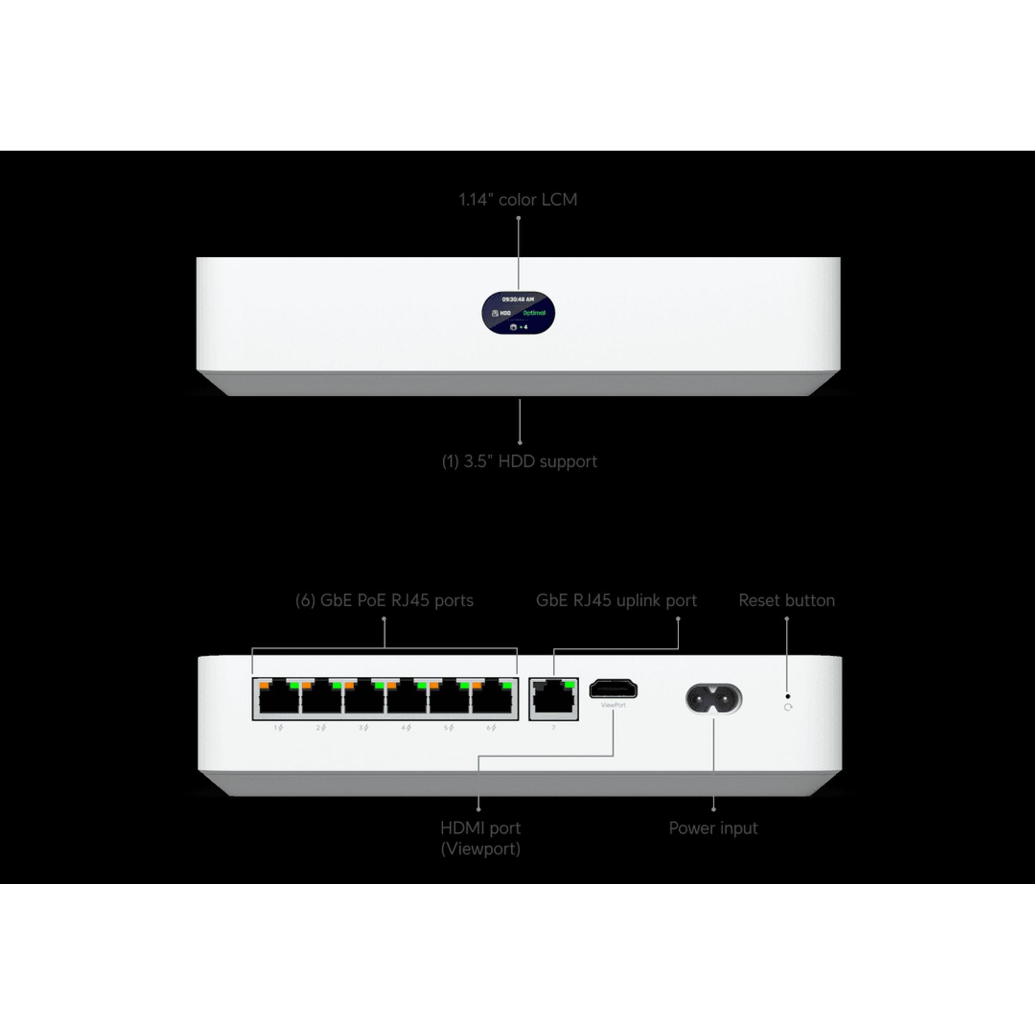 Ubiquiti UniFi Protect NVR Instant Kit 3.5" HDD 6-Port PoE Switch HDMI tl:109bf243