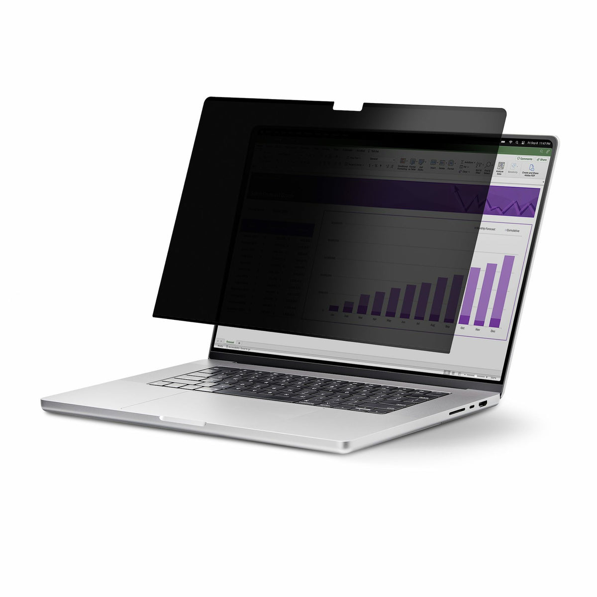 StarTech.com 13.3" 16:10 Flip-Up Anti-Glare Blue Light Filter Privacy Screen