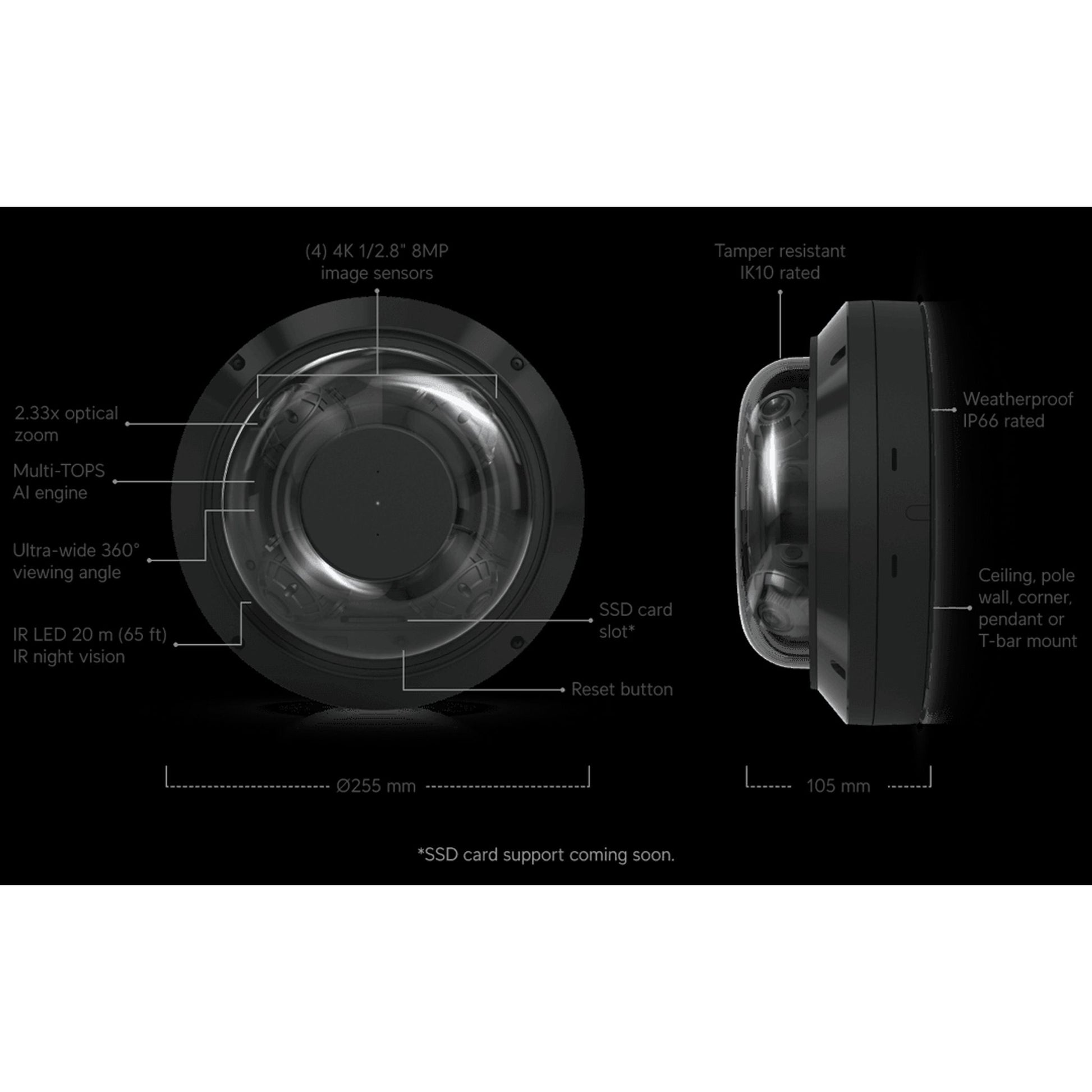 Ubiquiti AI Multi Sensor 4 White All-weather 32MP multi-sensor camera Multi-T... tl:203cf6c5