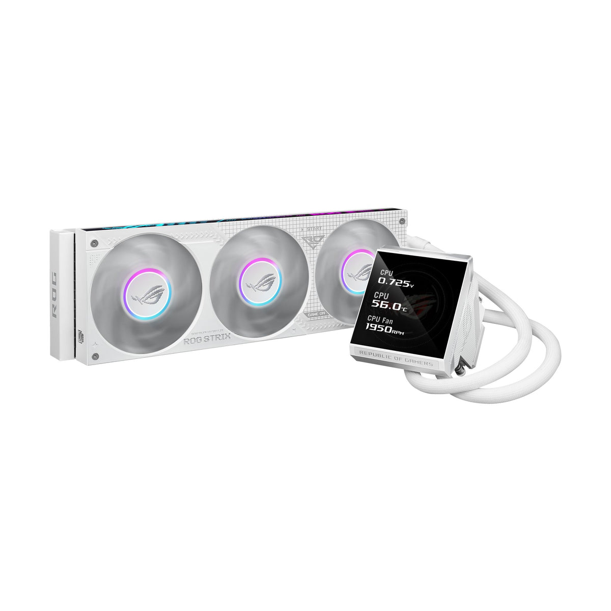 ASUS ROG Strix LC IV 360 ARGB LCD WHITE 5.08" IPS Display AIO Cooler