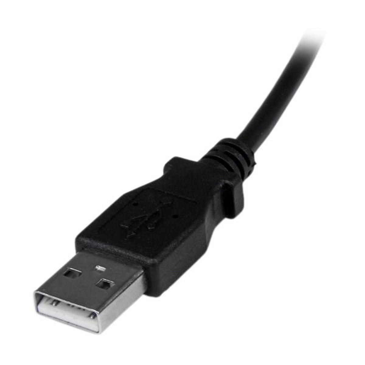 StarTech.com 2m Micro USB A to Down Angle B Cable 480Mbit/s Black