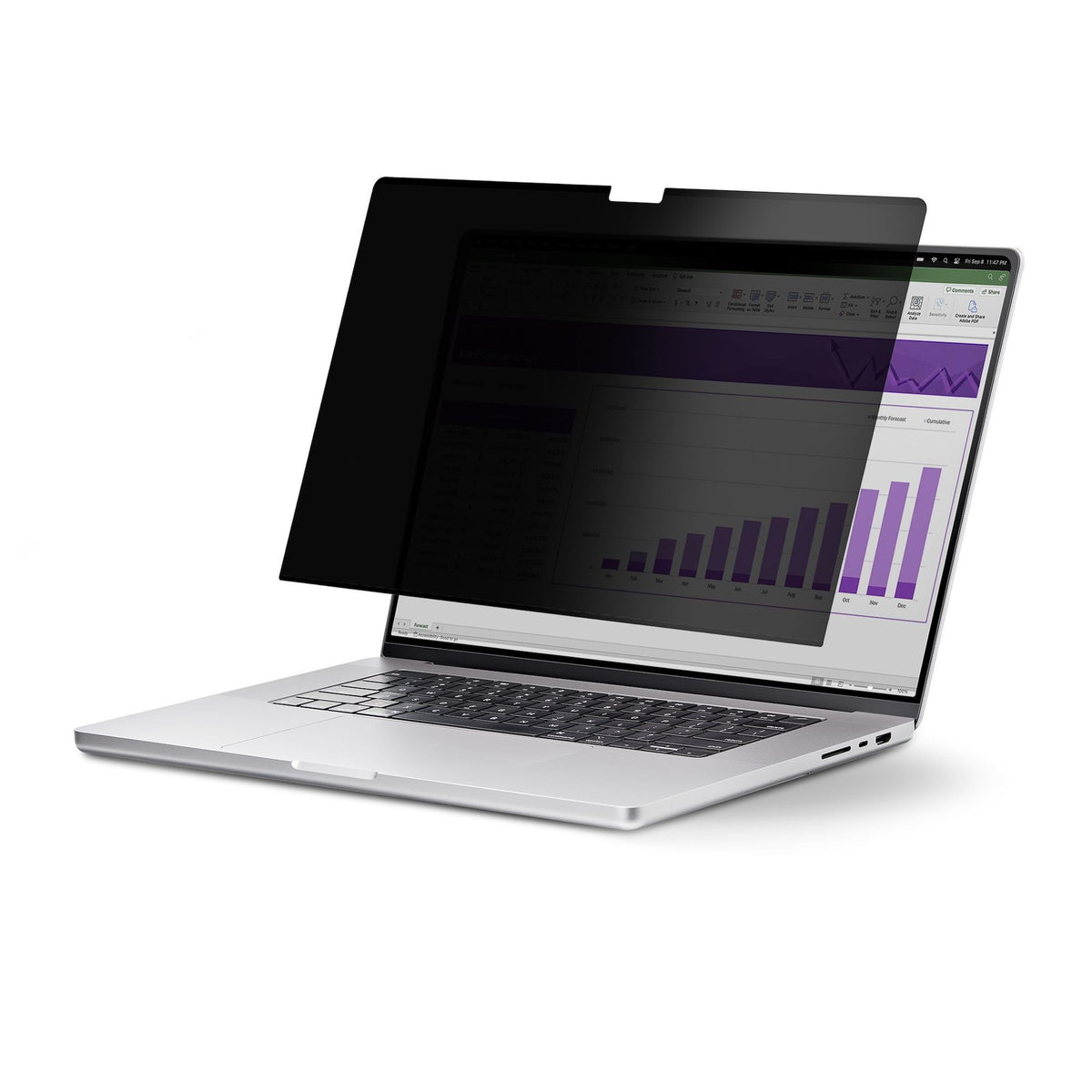 StarTech.com 13-inch MacBook Air M2/M3 Privacy Screen Removable Anti-Glare Blue