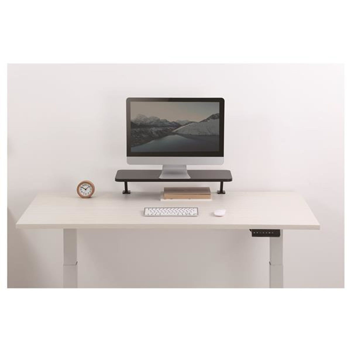 StarTech.com MNRISERCLMP Monitor Riser Stand 25.6" Black 34" Support 20kg Load