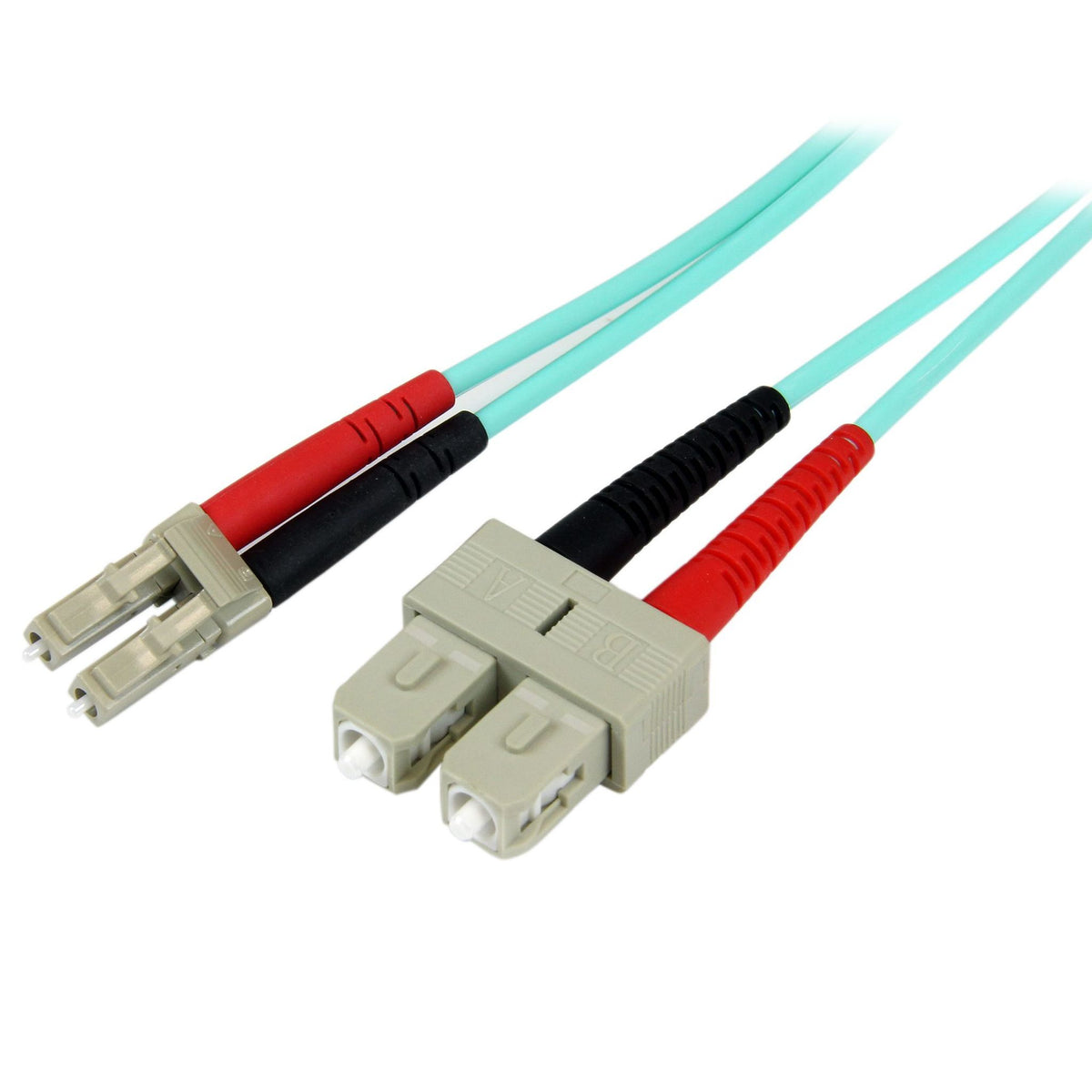 StarTech OM3 2m LC/SC-UPC Multimode Fiber Optic Cable 50/125µm LSZH