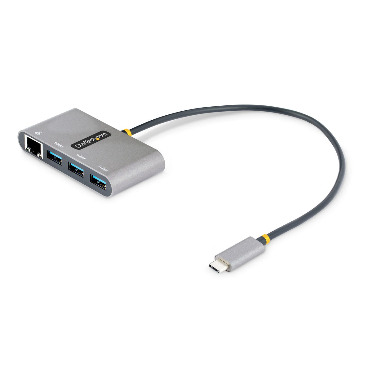 StarTech USB-C Combo Hub 3 USB-A Ports 1 Ethernet Port UASP Support Space Gray
