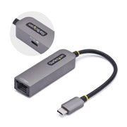 StarTech 2.5GbE USB-C to Ethernet Adapter 100W PD Pass-Through NBASE-T NIC
