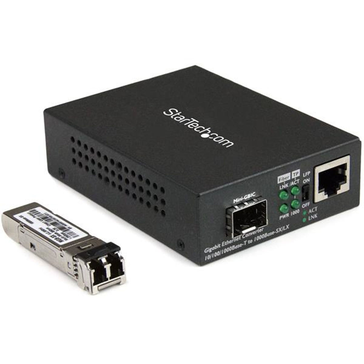 StarTech.com 2-Port Gigabit Ethernet Media Converter Twisted Pair Optical Fiber