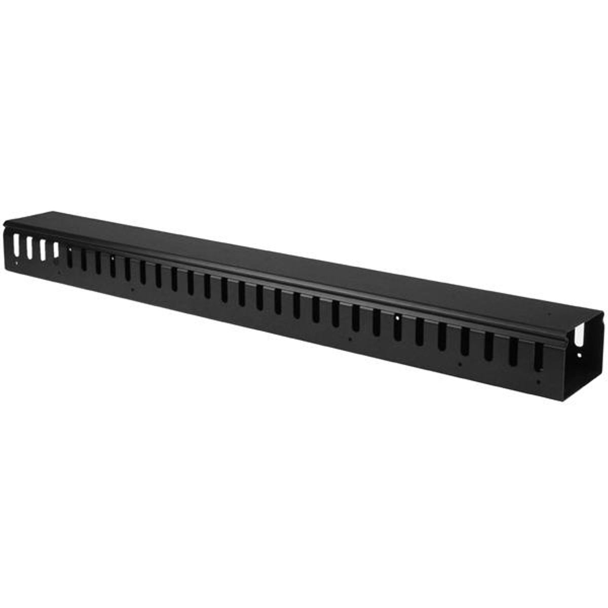3ft (1m) Vertical Cable Management Duct with Cover - 0U Open Slot Finger Duct
